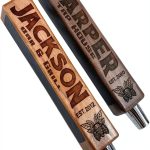 Laser Beer Tap Handle by Custom Brew Gear – Cherry Walnut Chalkboard-0